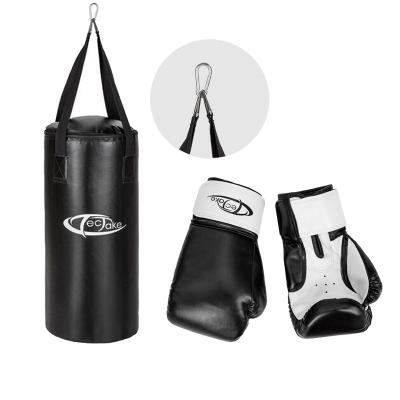 China Custom Black Boxing Sandbag Weight Lfiting Empty Kicking Sandbag for sale