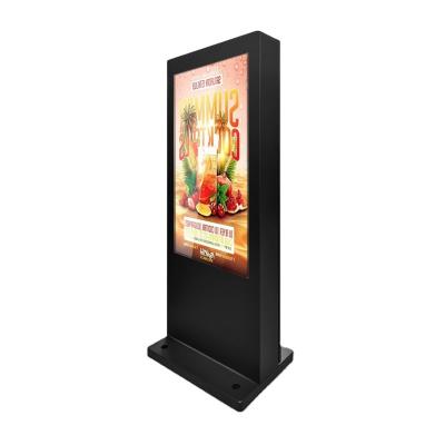 China Android Black Totem LCD Display Outdoor Digital Signage Digital TFT Waterproof Video Network Support Online Support 1 YEAR for sale