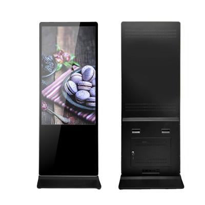 China 55 Inch Indoor Floor Standing Android Digital Signage / Floor Advertising VCR Digital POS Signage for sale