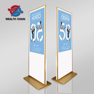 China 55 Inch Floor Stand Alone Hd Indoor Touch Android IR LCD Floor Standing LED Backlight Digital Signage & Display White TFT LCD, 1200:1 for sale