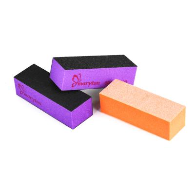 China Fast Shipping Professional Foam/sponge+sand Paper Nail Tools 3 Way Nail Buffer Block 80/80/100 500Pcs/Cases for sale