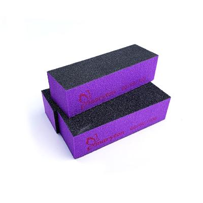 China Hot Selling 500Pcs/Cases Foam/Sponge+Sand Paper Polishing Tools Blot 3 Way Mini Nail Buffer Block for sale