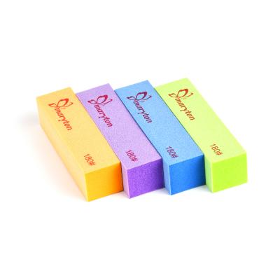 China Wholesale Foam/sponge+sand Paper Nail Salon Tools Eva Sponge 4 Way Nail Buffer Block for sale