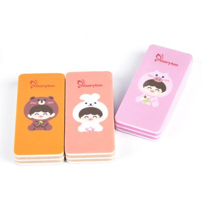 China Custom OEM Disposable Sponge Pad Glossy Board Foam/Sponge+Sand Paper+Plastic Sand Block For Nail Polish for sale