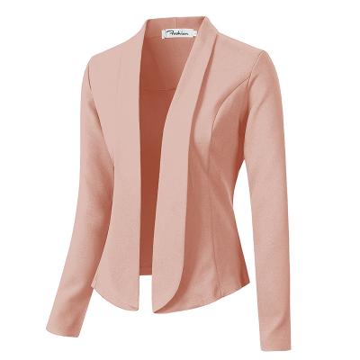 China Wholesale Anti-wrinkle Long Sleeve Women's Small Suit Elegant Professional Casual Women's Suit Coat for sale