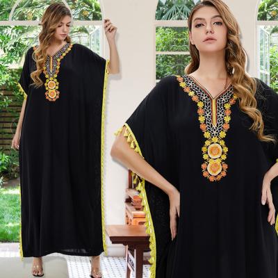 China Wholesale Women's Casual Dress Kaftan Kaftan Muslim Robe Kaftan Women's Pajamas Robe Dubai Homewear for sale