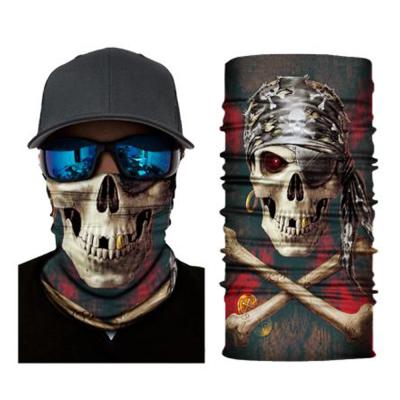 China Customizable Unique Classic Seamless Street Style Pirate Headwear Tube Blank Bandana for sale