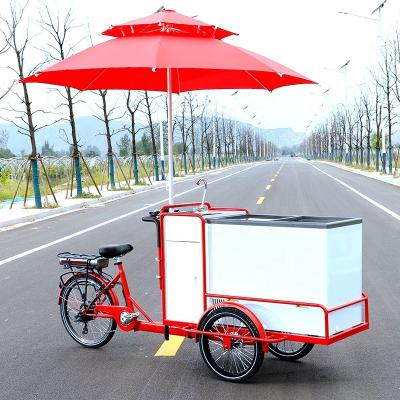 China Passenger Popsicle Bike Cargo Freezer Trike Bicycle For Street Selling Hot Selling for sale