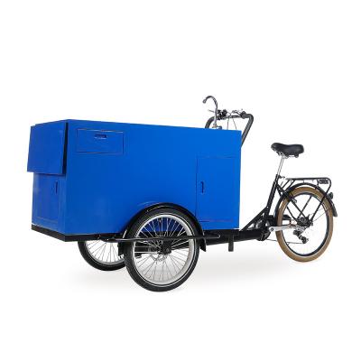 China Sell ​​Electric Adult Outdoor Bike Cargo Bike Mobile Ice Cream Gream Tricycle Food Trailer Coffee Snack Vending Cart for sale