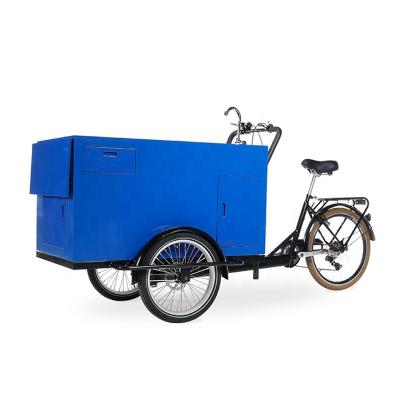 China Factory fashion style mobile electric fry oil cart coffee tricycle food trailer with 250w/500W motor for sale