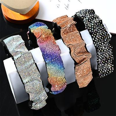 China Hot Sale Hair Band Fashion Non-slip Headband With Shining Crystal For Hair Accessories Women for sale