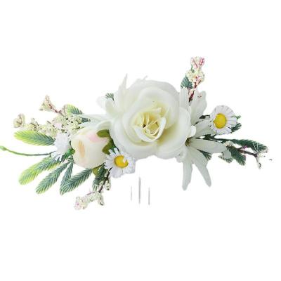 China Wedding use manufacturers sales hair comb super fairy bride hair accessories tie beautiful green plant hair decoration for sale