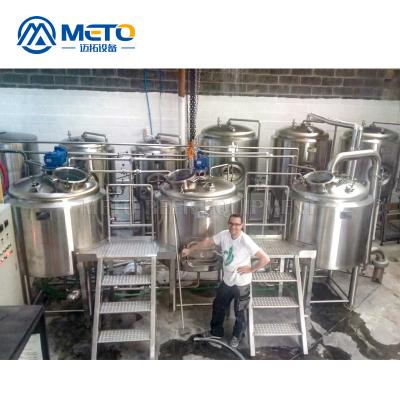 China High Quality Brewpub Beer Brewery Restaurant 5bbl Beer Equipment Complete Brewing System With Cooling System for sale