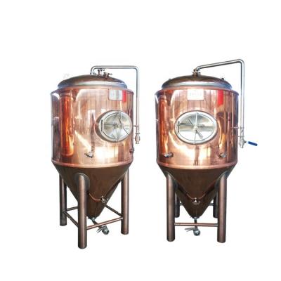 China Brewpub 500L 1000L beer brewery restaurant hot sale fermenter red copper tank for craft beer for sale