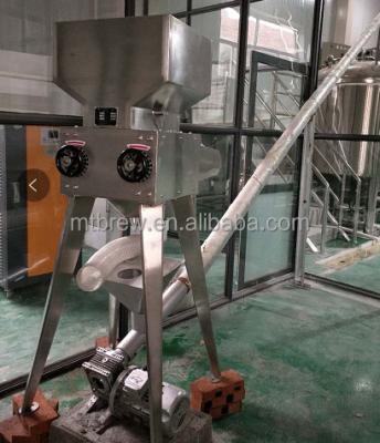 China Hotels 100kg/h malt miller barley malt grain milling equipment for micro beer brewery equipment for sale