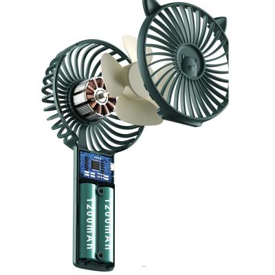 China Low Noise Wholesale Mini Portable Rechargeable Hotel Hand Fan 3 Speeds for sale