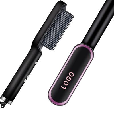 China Hotel Anti-hair Drying Straightening Brush Anti-scald Fast Heating Hair Straightener for sale