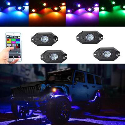 China App Control RGB Car LED Aluminum Strip Light Under Car Underbody Underbody LED System Neon Rock Light for sale