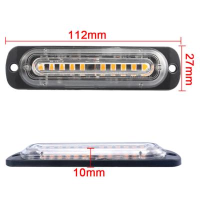 China DC 12V-24V Car Emergency Amber Beacon Truck Warning LED Flash Strobe ACE Light Bar for sale