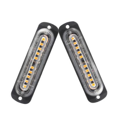 China Universal Emergency Amber Beacon DC 12V-24V Car Truck LED Flash Hazard Warning Flash Strobe Light Bar for sale