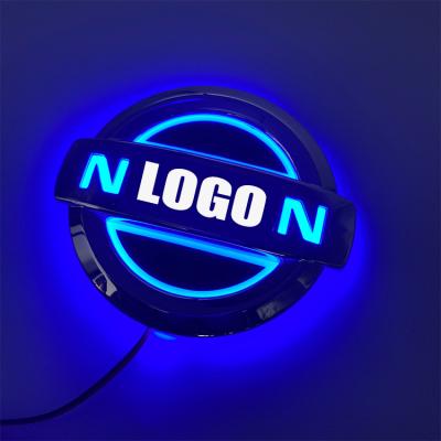 China DC 12 4D 5D Car Badge Led Logo Lights Car Emblem Auto Light For Opel 13.3cm*10.1cm Blue Red White for sale