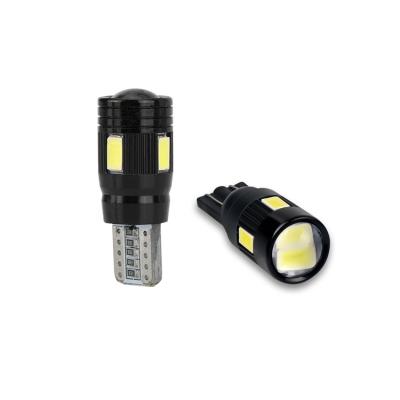 China AR 19F25 T10 5630 High Power Wedge License Plate Light 2x T10 5630 6SMD 12V LED White 6SMD LENS for sale