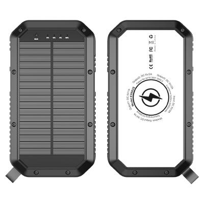 China Hot Selling 20000 Mah Solar Power Supply Bank Solar Power Products Solar Panel Charging Solar Charger Waterproof Portable Solar Power For Cell for sale