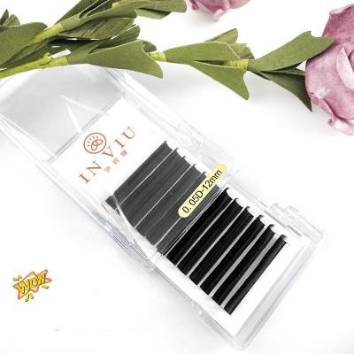 China One Touch Fan Volume Private Label Long Fans Natural One Touch Individual Easy Velvet Lash Blooming Eyelash Extension Fake for sale