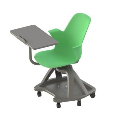 China Durable Conference Training Chair Plastic Training Chair With Writing Board for sale