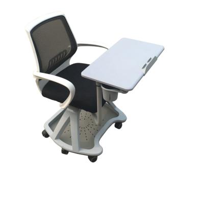 China Modern Hot Selling Multifunctional Movable Backrest Chair University Chair With Notepad for sale