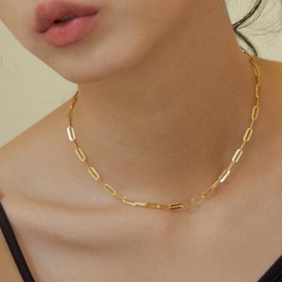 China TRENDY 14k Gold Plated Sterling Silver 925 Jewellery Necklaces for Women Wholesale for sale