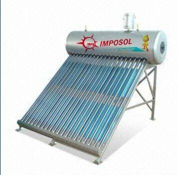 China Luxury non-pressurized 15tube thermosyphon horse solar water heater with auxiliary tank for sale