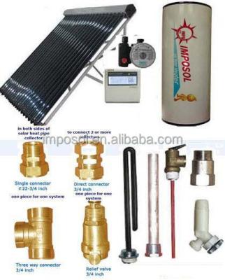 China Solar Hot Water Heat Pipe Heater System with CE/SolarKeymark 100L for sale