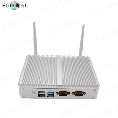 China For Mini PC Business PC Small Desktop Ethernet COM Fanless LAN USB VGA HD WIFI NUC 2955U i3 i5 i7 for sale