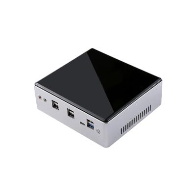 China For USB3.0 Support M.2 NVME 6Gb/s Win10 Mini Fanless Business RTC Function Game PC Core i3 7020U Type-C PC for sale