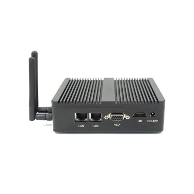 China For EGLOBAL Business PC Fanless Mini Computer Intel C-eleron J1900 NUC Mini Desktop PC with Dual LAN RS232 Dual Industrial Compu for sale