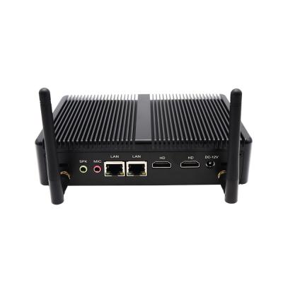 China For EGLOBAL Business Firewall PC Win 10 Intel Pe-tium N3700 Quad Core 2*Lans PfSense Mini Router Wake On LAN Desktop PC for sale