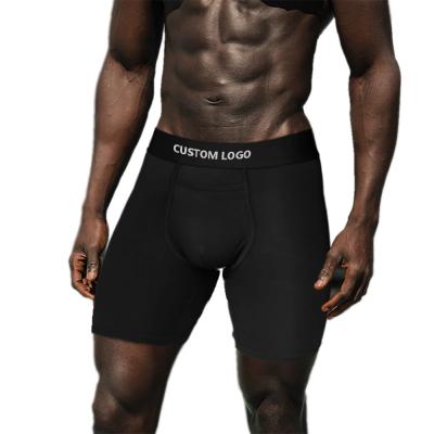 China Custom Logo Modal Sports Underwear Breathable Quick Dry Men's Briefs And Boxers Lengthen Underwear For Man for sale