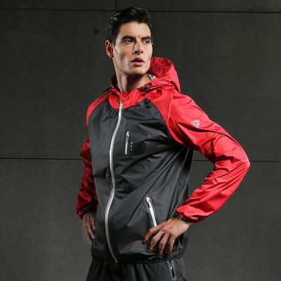 China Hoody Sauna Weight Loss Suit Men Anti-UV Gym Sweat Suit Workout Fitness Tracksuit for sale