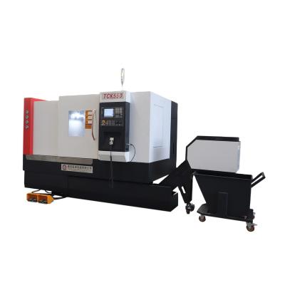 China Machinery Repair Shops CNC turning center gang tool lathe TCk550 cnc slant bed lathe for sale