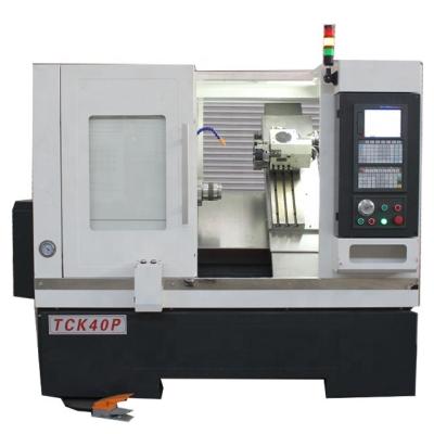 China Machinery Repair Shops TCK40P Precision Small Slant bed cnc lathe price for sale