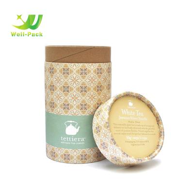 China Eco - Friendly Customized Tea Packaging Paper Tube Packaging Cylinder Paper Tube For Tea for sale