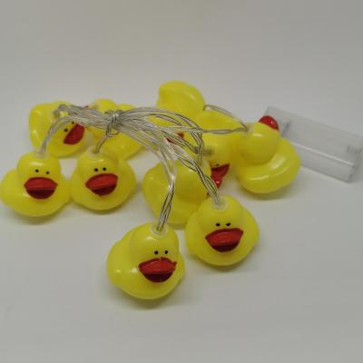 China String Light Yellow Duckling Battery LED Pendant Light String Led Lights For Decoration for sale