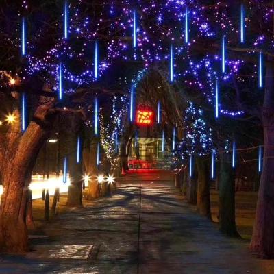 China Linear Led Meteor Shower String Holiday Lights For Outdoor Tree Decoration for sale