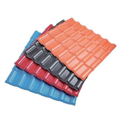 China Heat Resistance Sound Insulation ASA Synthetic Resin Roof Tiles Corrugated Plastic PVC Shingle Tile Upvc Roofing Sheets for sale