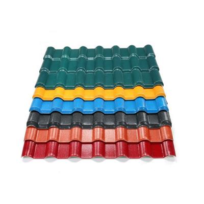 China Heat Resistance Sound Insulation Sonsill Factory Directly Supply Impact Resistance Durable Plastic PVC Tejas Asa Roof Tile For Roof for sale