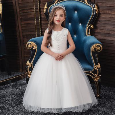 China Sleeveless Flower Girl Sequins Kids Dresses For Girls Costume Dress Girl Kids Dresses For Party Wedding Clothing Princess Dress 10 12 Y for sale