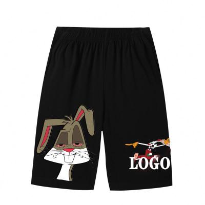 China Summer hot sale men's shorts logo cartoon cotton breathable shorts, printed shorts wholesale for sale