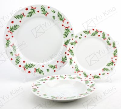 China Best New Design Viable Selling Dinner Set Dish China Tableware Creative Places For Christmas for sale