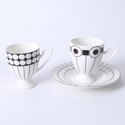 China Sustainable Fine Quality Porcelain Royal Coffee Cup And Saucer Royal Cup And Saucer for sale